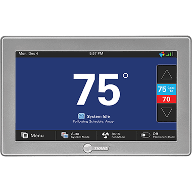 Trane ComfortLink™ II XL1050 Smart Thermostat.